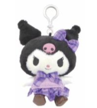 SANRIO KUROMI UNIFORM MASCOT CLIP / PLUSH