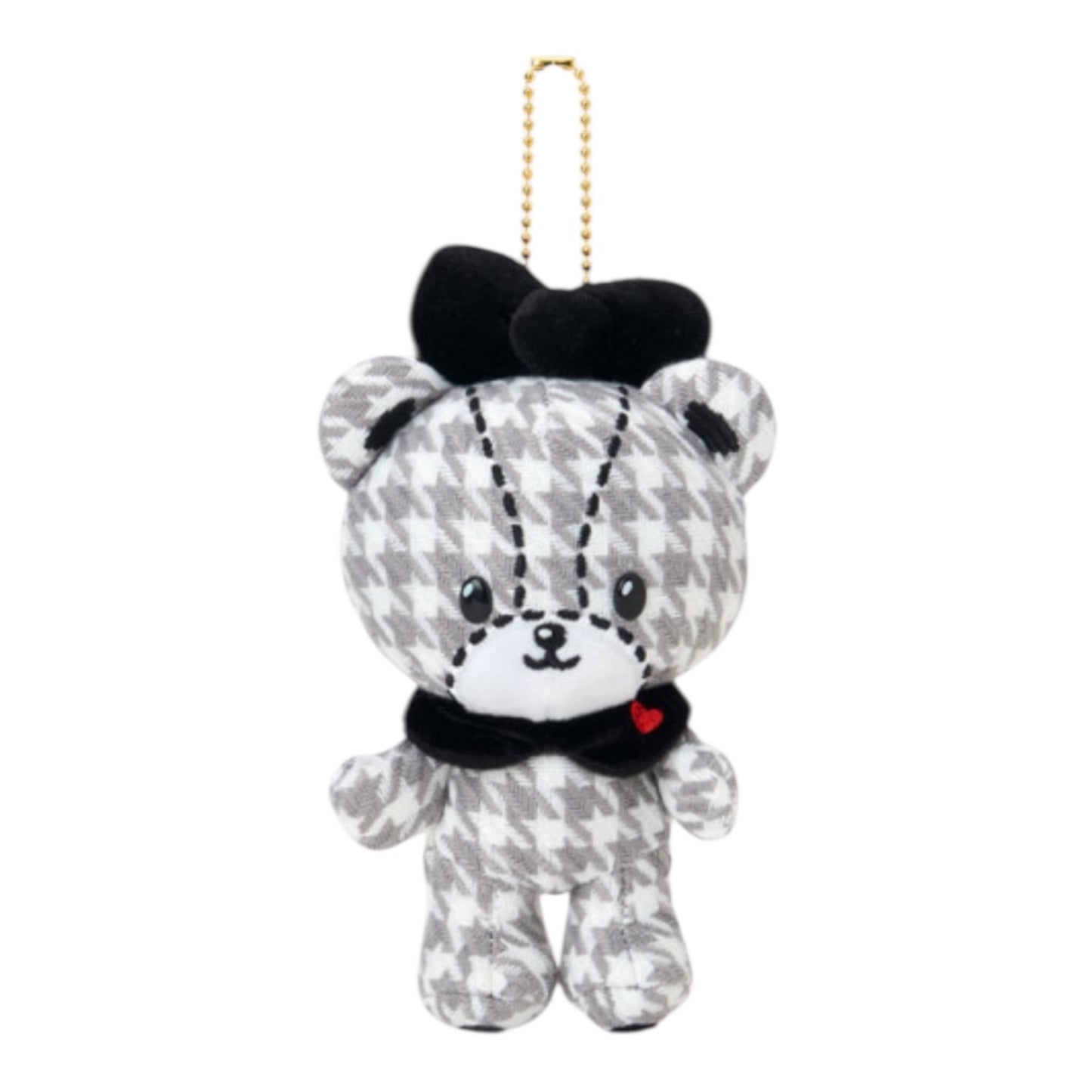 SANRIO ORIGINAL TINY CHUM MASCOT HOLDER MONOCHROME GIRLY TWIN COORDINATE