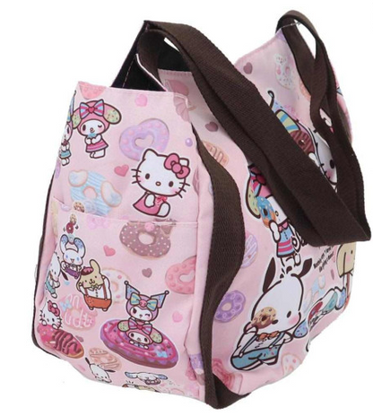 SANRIO JAPAN ORIGINAL CHARACTERS DESSERT PARTY BALLON TOTE BAG DONUT PARTY