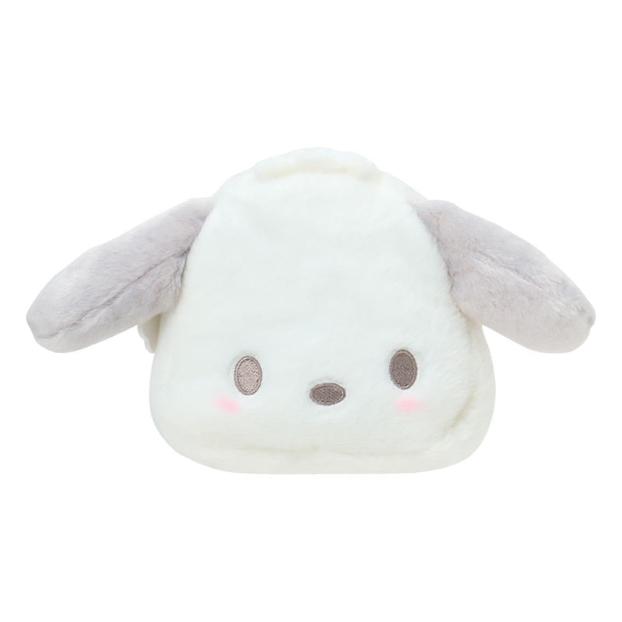 SANRIO ORIGINAL POCHACCO FACE SHAPED POUCH SLEEPING ON WHITE FLUFFY CLOUD