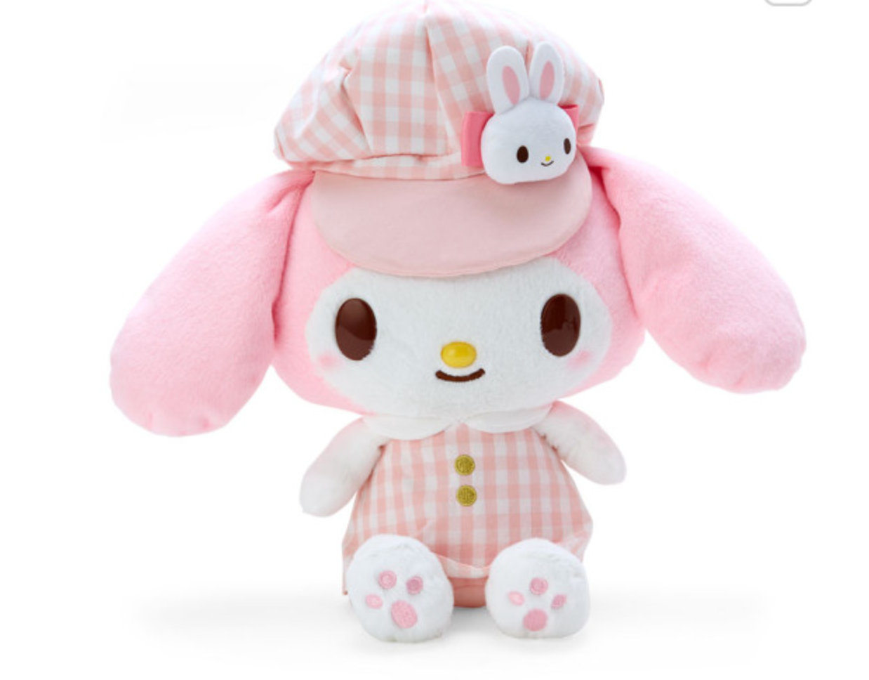 MY MELODY GINGHAM CAP PLUSH M