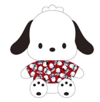 SANRIO POCHACCO 24 IN PATTERN PLUSH PC