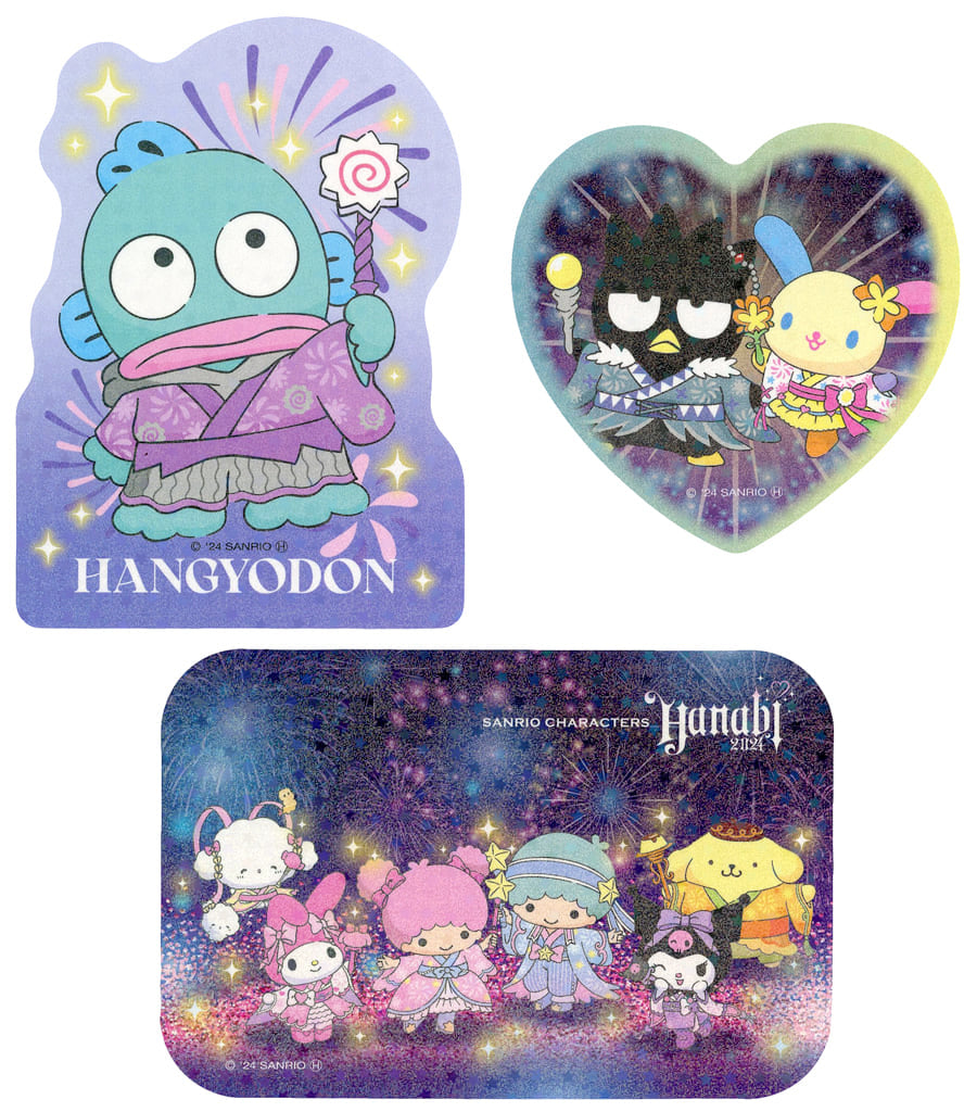 SANRIO 2024 HANABI KUJI STICKER SET MIX