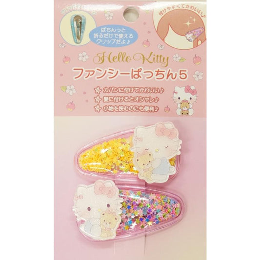 SANRIO HELLO KITTY SEQUINS HAIR CLIP SET