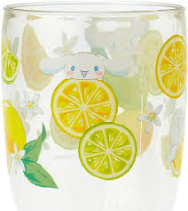 SANRIO JAPAN ORIGINAL CINNAMOROLL DRINKING GLASS COLORFUL FRUIT