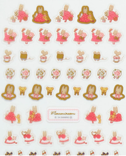 SANRIO ORIGINAL MARRON CREAM RETRO PETIT STICKERS