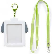 SANRIO JAPAN ORIGINAL POCHACCO LANYARD WITH KEYCHAIN PHOTO FRAME