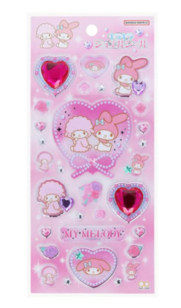 SANRIO ORIGINAL MY MELODY & MY SWEET PIANO Y2K BALLET CORE SPARKLING JEWEL STICKER