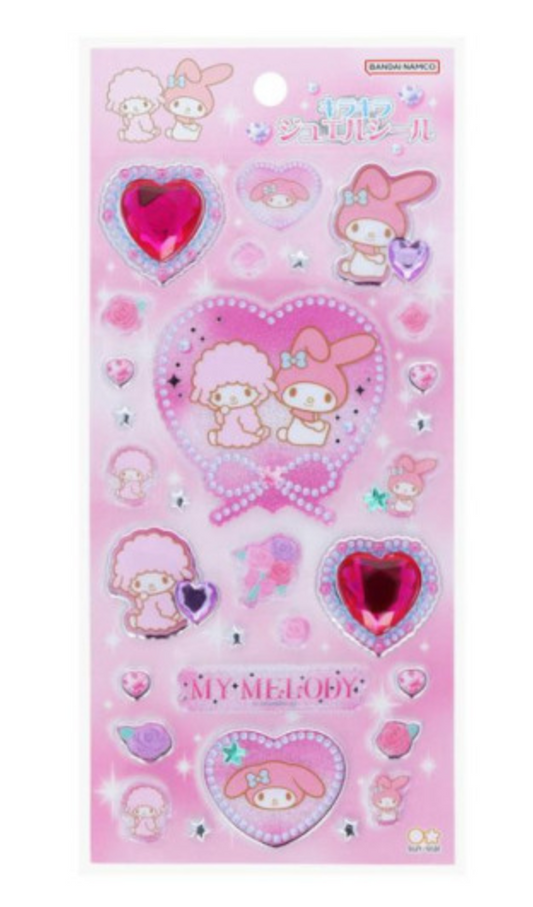 SANRIO ORIGINAL MY MELODY & MY SWEET PIANO Y2K BALLET CORE SPARKLING JEWEL STICKER