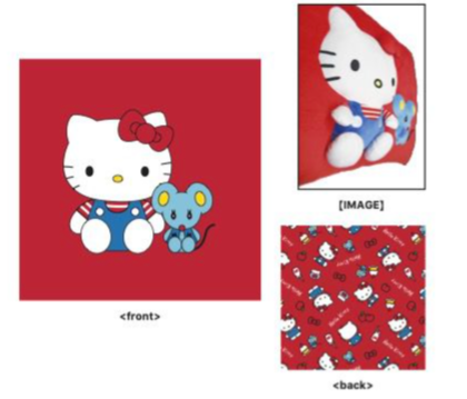 SANRIO HELLO KITTY RELIEF PLUSH INTERIOR