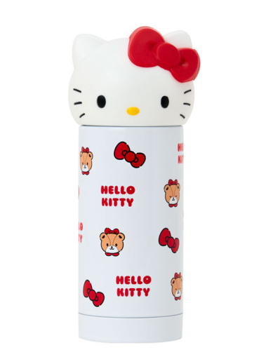 SANRIO ORIGINAL HELLO KITTY FACE SHAPED STAINLESS STEEL BOTTLE