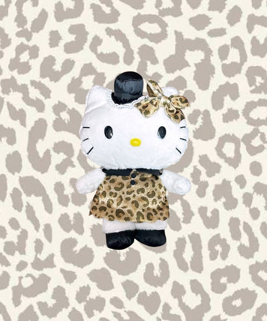 SANRIO HELLO KITTY 7 IN PLUSH LEOPARD FASHION