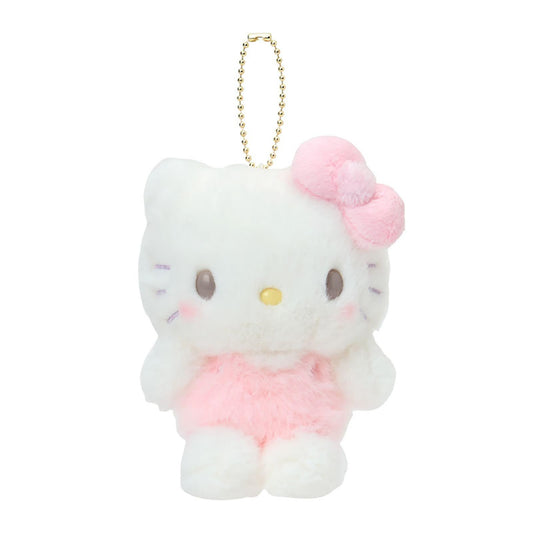 SANRIO ORIGINAL HELLO KITTY MASCOT HOLDER SLEEPING ON WHITE FLUFFY CLOUD