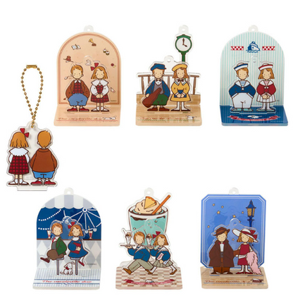 SANRIO ORIGINAL THE VAUDEVILLE DUO ACRYLIC STAND KEYCHAIN BLIND BOX (COUPLE LOOKBOOK)