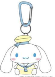 SANRIO CINNAMOROLL PASTEL SAILOR  MASCOT / PLUSH W CARABINER