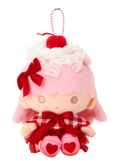 SANRIO ORIGINAL LITTLE TWIN STARS LALA WHIPPED CHERRY MASCOT HOLDER