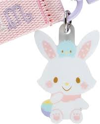 SANRIO JAPAN ORIGINAL WISH ME MELL LOGO KEYCHAIN