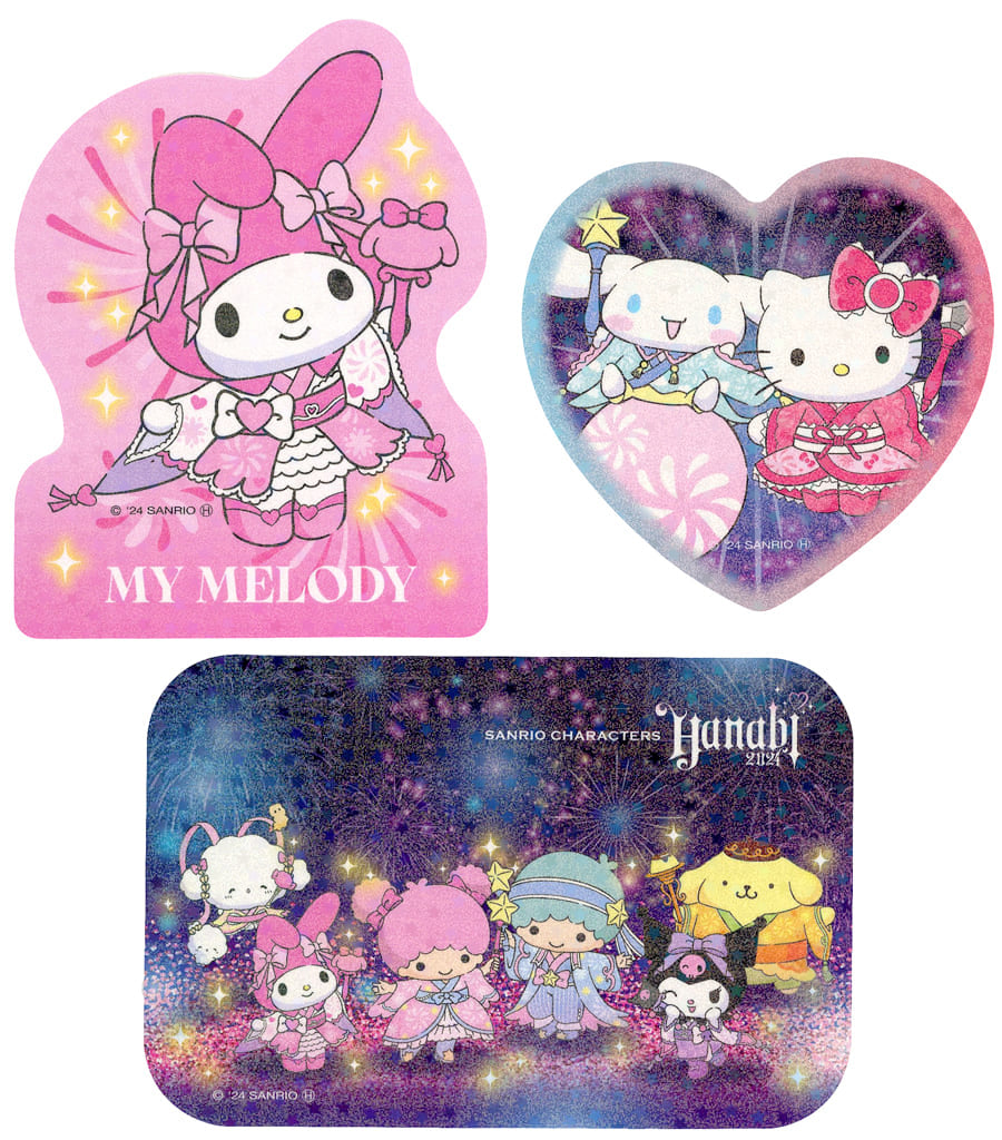 SANRIO 2024 HANABI KUJI STICKER SET MIX