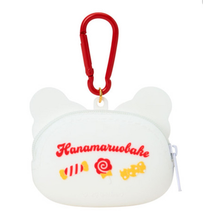 SANRIO ORIGINAL HANAMARUOBAKE FACE-SHAPED SILICONE MINI POUCH (I LOVE SWEETS)
