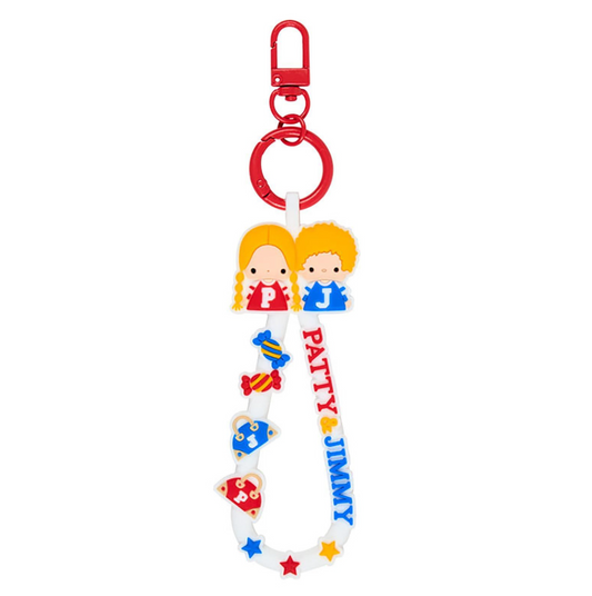 SANRIO ORIGINAL PATTY & JIMMY RUBBER CORE KEYCHAIN