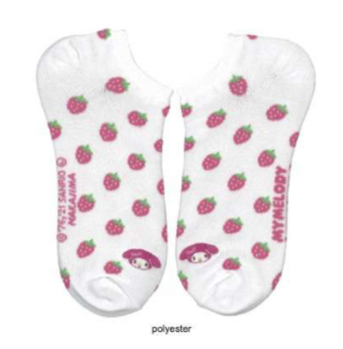 SANRIO MY MELODY ADULT SHORT SOCKS STRAWBERRY