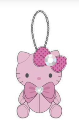 SANRIO HELLO KITTY MASCOT PINK JEWEL WITH BALL CHAIN KT