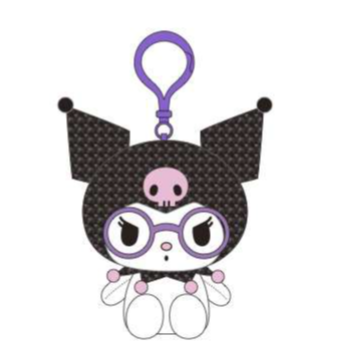 SANRIO KUROMI MASCOT CLIP ON SPANGLE GLASSESS
