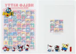 SANRIO JAPAN ORIGINAL CHARACTERS STICKER WITH A5 FILE PAPER HELLO EVERYONE