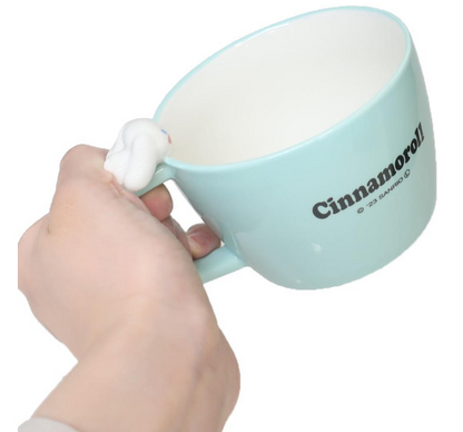 SANRIO ORIGINAL CINNAMOROLL MUG WITH NOKKARI FIGURE COMICS