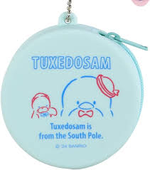 SANRIO JAPAN ORIGINAL TUXEDOSAM MINI CASE WITH KEYCHAIN