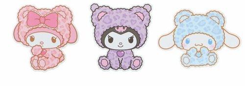 SANRIO ORIGINAL CHARACTERS STICKER SET LEOPARD BEAR