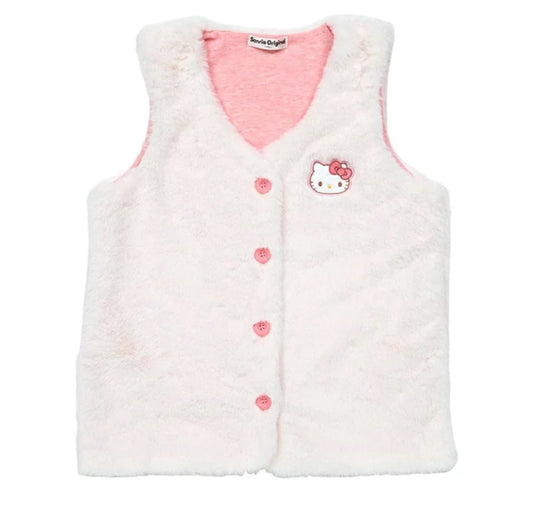 SANRIO ORIGINAL HELLO KITTY FLUFFY KIDS VEST 130