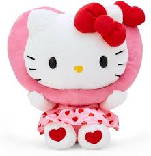 SANRIO JAPAN ORIGINAL HELLO KITTY COLORFUL HEART PLUSH