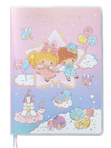 SANRIO JAPAN ORIGINAL LITTLE TWIN STARS DIARY BOOK B6 2025 CALENDAR