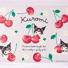 SANRIO JAPAN ORIGINAL KUROMI MINI TRAY COLORFUL FRUIT DESIGN