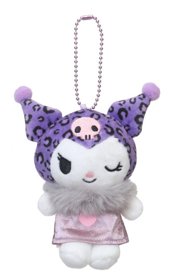 SANRIO ORIGINAL KUROMI 20TH ANNIVERSARY MASCOT HOLDER LEOPARD