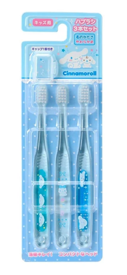 SANRIO ORIGINAL CINNAMOROLL 3PC TOOTHBRUSH SET