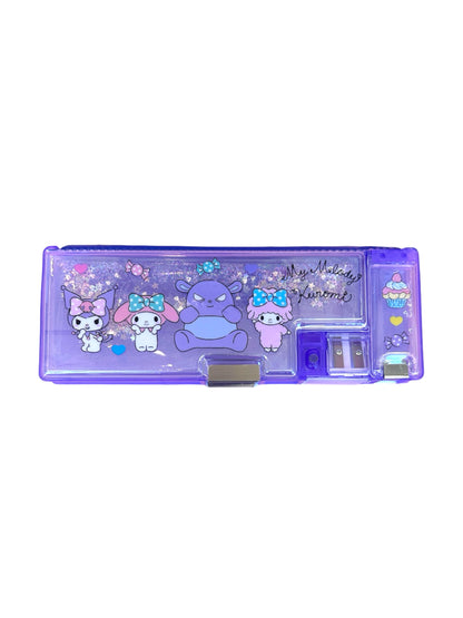 SANRIO KU & MM PENCIL BOX PURPLE