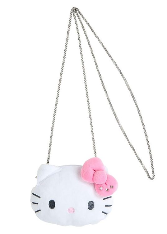 SANRIO ORIGINAL SHOULDER COIN PURSE I LOVE HELLO KITTY PINK