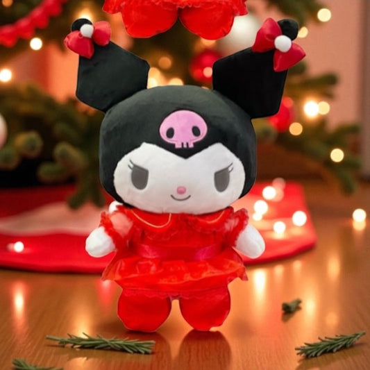 SANRIO KUROMI 8 IN PLUSH CHRISTMAS DRESS
