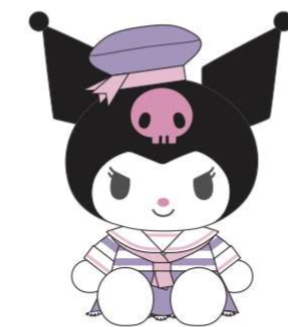 SANRIO KUROMI 8 IN PASTEL SAILOR PLUSH