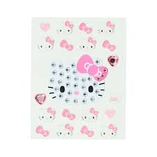 SANRIO ORIGINAL HELLO KITTY EMBELLISHED STICKERS I LOVE HELLO KITTY PINK