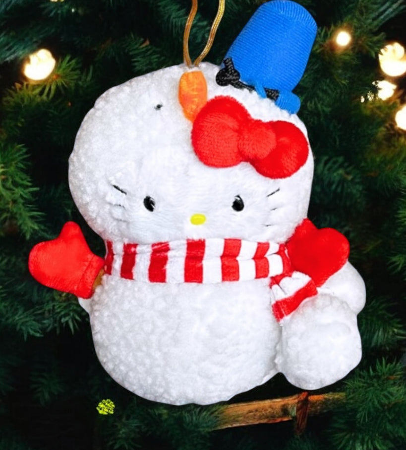 SANRIO HELLO KITTY MASCOT SNOWMAN ORNAMENT