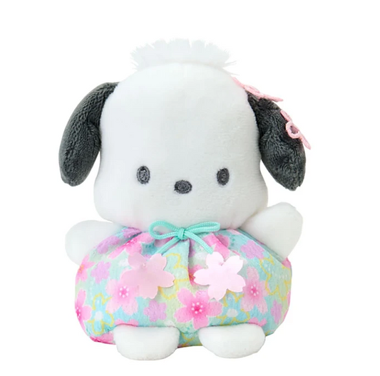 SANRIO ORIGINAL POCHACCO BEAN BAG PLUSH SAKURA CHERRY BLOSSOM FLOWER