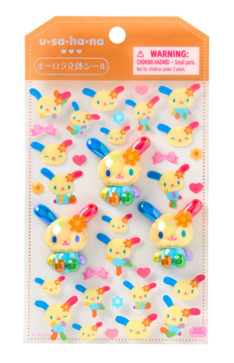 SANRIO ORIGINAL USAHANA AURORA 3D STICKER