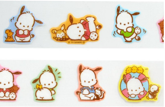 SANRIO ORIGINAL POCHACCO BOXED MASKING STICKERS / RETRO