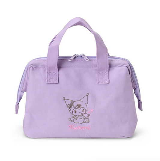 SANRIO ORIGINAL KUROMI INSULATED LUNCH BAG WITH WHITE FRAME