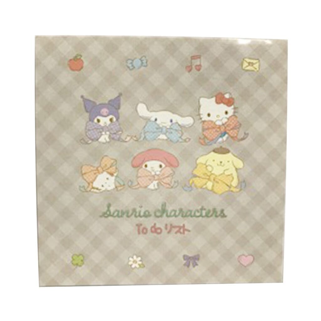 SANRIO ORIGINAL SANRIO CHARACTERS TO DO LIST MEMO PAD (PLAID)