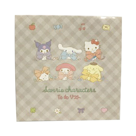 SANRIO ORIGINAL SANRIO CHARACTERS TO DO LIST MEMO PAD (PLAID)