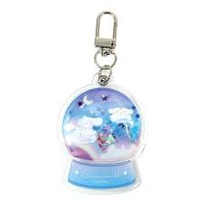 SANRIO JAPAN ORIGINAL CINNAMOROLL SNOW DOME KEYCHAIN